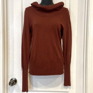 Buffalo David Bitton chocolate brown funnel neck sweater